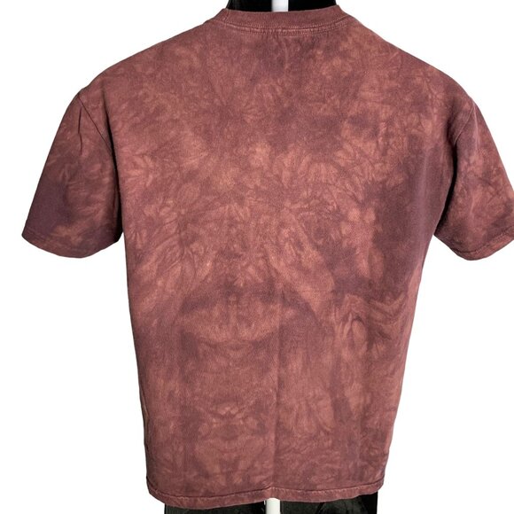 The Mountain Cherokee Indian T Shirt S Maroon Crewneck Short Sleeve Sitting Bull - Picture 6 of 8